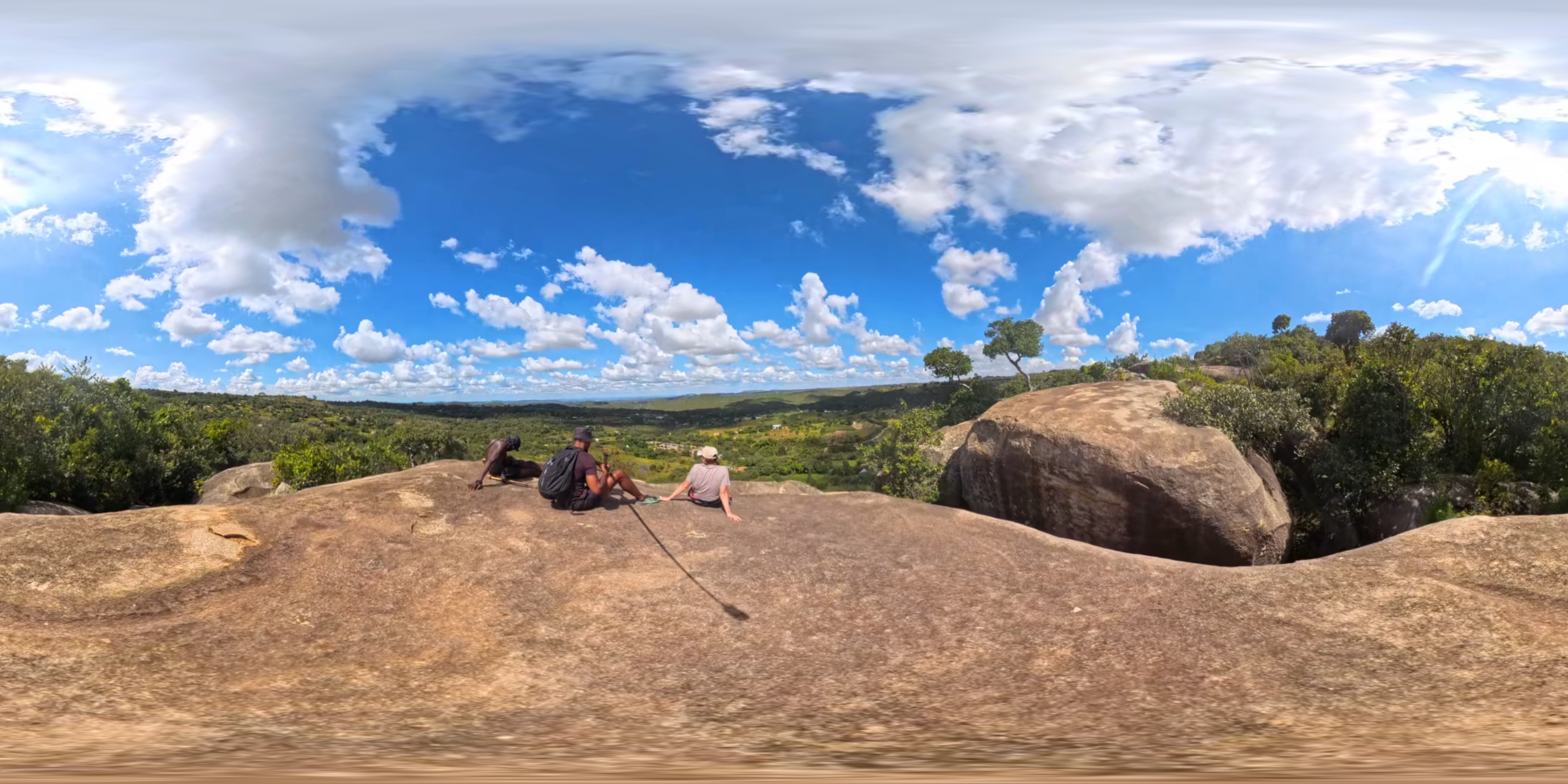 360 degree view from the summit rocks above paMusha Cultural Centre